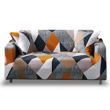 Hotniu 1 Piece Fit Stretch Sofa Covers Polyester Spandex Printed Sofa Slipcovers Furniture Cover Protector For 3 In 2020 Sofa Covers Couch Covers Slipcovered Sofa