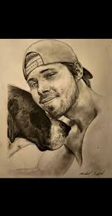 Charcoal drawing for late brother