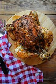 Oven Roasted Rotisserie Style Chicken Julia S Cuisine Recipe In 2020 Oven Roasted Whole Chicken Rotisserie Chicken Recipes Leftover Oven Roast