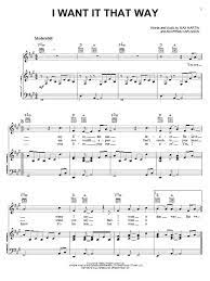 Backstreet Boys I Want It That Way Sheet Music And Printable Pdf Music Notes Sheet Music Sheet Music Notes Music Notes