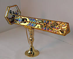 Stained Glass Kaleidoscope Art Deco Style Erte S Cheetah Stained Glass Art Deco Fashion Stained Glass Mosaic