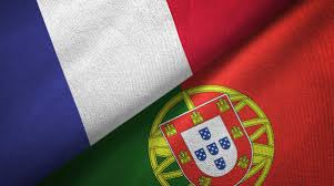 Descriptionflag of portugal and france.svg. France And Portugal Flags Together Relations Textile Cloth Fabric Texture Stock Images Page Everypixel