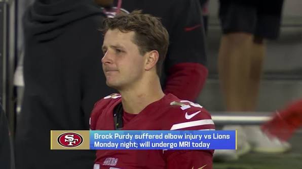 NFL Network Insider Tom Pelissero: San Francisco 49ers quarterback Brock  Purdy suffered elbow injury in Week 17 | 'GMFB'