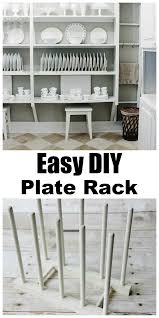 Above one`s sofa would be a great spot to plant them as they will keep your favorite book at your grasp. Easy To Make Diy Plate Display Rack Thistlewood Farms