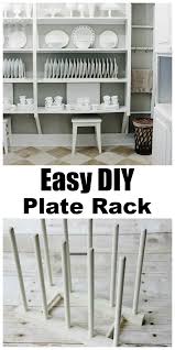 Refurbished pine plate shelf | plate shelves, home. Easy To Make Diy Plate Display Rack Thistlewood Farms