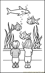 Pin By Duygu Gedek On Animais Aquaticos Aquatic Animals Fish Tank Drawing Coloring Pages Fish Coloring Page