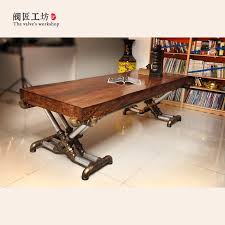 The pine furniture we offer for sale at barn furniture is made in usa by amish craftsmen and features quality, handmade, solid wood construction. American Retro Industrial Wood Old Wrought Iron Tables Vintage Pine Desk Table Office Table Boss Table Factory Wholesale J002 Industrial Office Desk Table Officetable Vintage Aliexpress