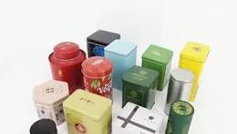 ODM OEM Embossed logo Premium Tea Tin Box Square Loose Tea Caddy Tin  Container Metal Storage