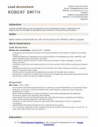 Exceptionally gifted individual looking to work as an accountant with xyz inc.; Lead Accountant Resume Samples Qwikresume