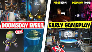 When is the fortnite doomsday event? New Doomsday Event End Event V2 Leaked Gameplay Midas Room Leak Doomsday Room Early Look More Youtube