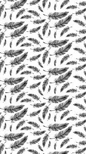 Black And White Pattern Wallpaper Plumas Feathers Black White Draws Blanco Cute Wallpapers Phone Backgrounds Wallpaper Backgrounds