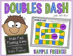 Doubles Facts Freebie First Grade Math Math Fact Fluency Math Doubles