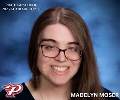 Celebrating our Academic Top 30 Madelyn Moser, a future Statistician or  Actuary, plans to major in Mathematics at Purdue University. She selected  Lauren Hannah as her honored educator, sharing, "She sparked my