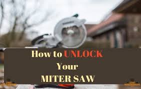 All miter saws i've dealt with, there is some sort of peg located on the back arm close to the hinge. How Do You Unlock A Miter Saw Step By Step Start Woodworking Now