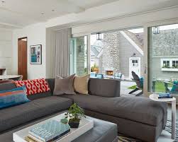 Design Ideas Outdoor View Living Room With Sliding Glass Doors Curtains For Sliding Gla Small Living Rooms Modern Rustic Living Room Contemporary Living Room