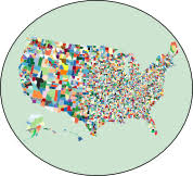 United States Counties Mapchart