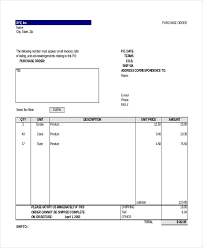 Free 12 Sample Purchase Order Forms In Pdf Excel Ms Word