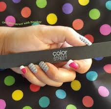 Heather Did A Beautiful Job Of Mixing A Few Different Color Street Nail Strips 100 Real Nail Polish Goes On In Minutes Color Street Nails Color Street Color