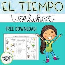 Enjoy This Free El Tiempo Worksheet Click Here For More Resources In This Themei Truly Appreciate Customer Reviews And Follow In 2020 Spanish Weather Freebie Weather