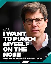 Toto was not happy after the Australian Grand Prix! 😖 💬 “We started this  season in the belief that this car is better than it was last year," he  said. "Then you
