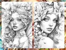 Paginas para colorear cuentos DE HADAS Mágicos para adultos en formato PDF 