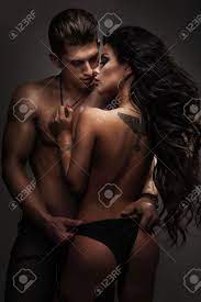 Sexy Beautiful Couple Posing Together, Naked. Conceptual Photo Of Love.  Stock Photo, Picture And Royalty Free Image. Image 35490794.