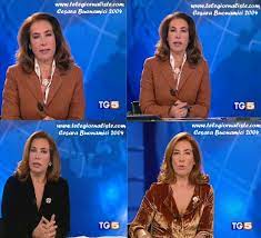 Cesara buonamici presente in studio a domenica live per ricordare gli esordi in tv, l'inaugurazione del telegiornale di canale 5, e l'amico lamberto sposini: Cesara Buonamici Telegiornalista
