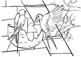 Desene de colorat cu copaci de primavara. Januar Copac Cu Flori De Primavara De Colorat