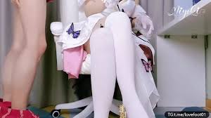 铃木美咲原神cosplay 浮世花香隐后传花嫁婚纱白丝足交腿交全程淫语娇喘足交爆射