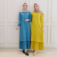 Gamis Gandiva Maxi Biru Tosca Lemon Termurah Dress Muslim Promo Lazada Indonesia