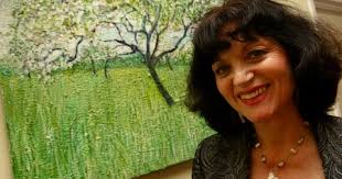 Gerry Wilmer's art hanging in The Ridgeway community centre