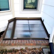 Custom fabricated aluminum grate window well covers fit your window well exactly and allow airflow into your basement. Egress Window Well Covers Lustercraft Plastics
