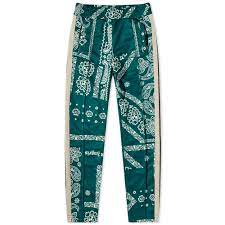 Palm Angels Bandana Track Pant Green White End