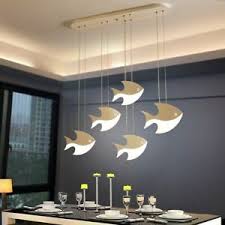 Led Acrylic Fly Fish Pendant Lamp Restaurant Chandelier Island Ceiling Light New Ebay