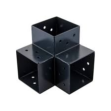 Support pied de poteau à enfoncer galvanisé à chaud 71 x 71 mm. Connecteur 3d Poteau 7x7cm Angle 90 Bricomarche