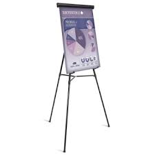 Office Depot Black Aluminum Presentation Easel With Chart