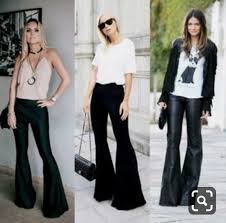 Calça Social Preta Boca De Sino Pin De Bruna Souza Em Calcas Flare Com Imagens Calca Boca De Sino Looks Com Calca Flare Roupas