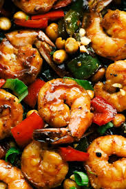 Awesome Kung Pao Shrimp Is Filled Full Of Flavor With Large Shrimp Tender Bell Peppers Nutty Pea In 2020 Kung Pao Shrimp Sweet And Spicy Shrimp Sweet And Spicy Sauce