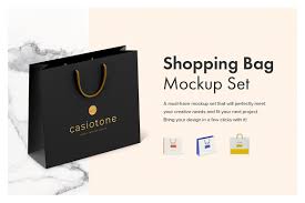 Download Shopping Bag Mockup Set Design Cuts