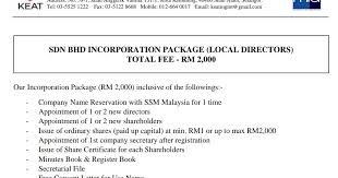 Safekeep company common seal, if any. New Sdn Bhd Registration Keat Management Services Nf 1517 Chartered Accountants