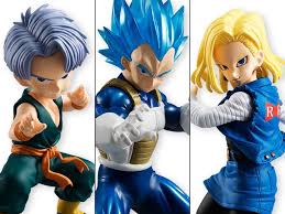 Dragon Ball Styling - Android 18 & Vegeta With Childhood Trunks Exclusive
