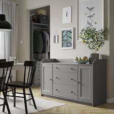 Hauga Sideboard Gray 551 8x331 8 Ikea Sideboard Grey Ikea Furniture