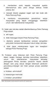 Maybe you would like to learn more about one of these? Contoh Soal Ujian Tertulis Rekrutmen Calon Satpol Pp Info Dunia Pendidikan