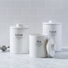 They allow the crock to breathe for fermentation purposes. Utility Kitchen Canisters White Kitchen Storage Solutions