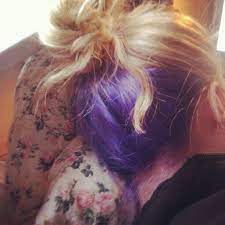 Sucka Mitt Hjarta Men Brist Inte Photo Hidden Hair Color Best Hair Dye Purple Hair