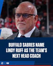 The Sabres have officially named Lindy Ruff as their next head coach. 🆕  Ruff returns to Buffalo having previously coached the team from 1997-2013.