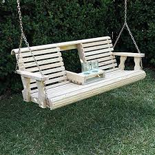 Holz Veranda Schaukel Mit Cup Holders Heavyduty Hollywoodschaukel Garten Gartenschaukel Auspale Makale 1 Cup Deko In 2020 Porch Swing Swing Backyard Swings