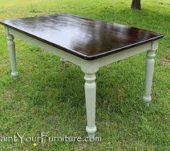 Refinishing A Dining Room Table With Paint And Wood Stain Staining Wood Dining Table Makeover Dining Room Table
