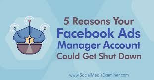 Always asking me to retry but never being posted. 5 Reasons Your Facebook Ads Manager Account Could Get Shut Down Social Media Examiner