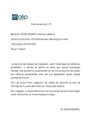 Jeunes travailleurs, de l'aide, de l'accompagnement, des soins et services à. Calameo Note De Service Numero 1
